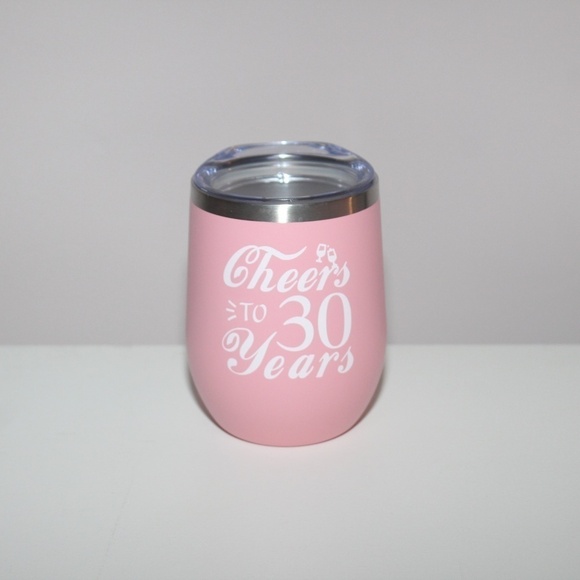 Other - Cheers to 30 Years Insulated Wine Tumbler NEW 30th Birthday